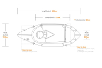MRS Microraft L WIDE, C Deck - Royal Blue